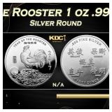 2017 Year of the Rooster 1 oz .999 Silver Round