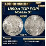 IE 1890-o Morgan Dollar TOP POP! $1 ms67+ SEGS