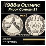1988-s Olympic Proof Modern Commem Dollar $1 pr70