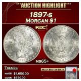 YO 1897-s Morgan Dollar $1 ms65+ SEGS