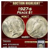 YC 1927-s Peace Dollar $1 ms65+ SEGS