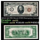 1934A $20 FRN Hawaii WWII Emergency Currency Grade