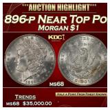 IS 1896-p Morgan Dollar Near Top Pop! $1 ms68 SEGS