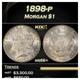 IS 1898-p Morgan Dollar $1 ms66+ SEGS