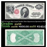 1917 $1 Large Size Legal Tender Note Grades Choice