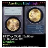 PCGS 1927-p Gold St. Gaudens Double Eagle OGH Ratt