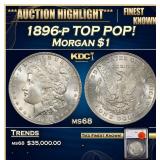 1896-p Morgan Dollar TOP POP! $1 ms68 SEGS