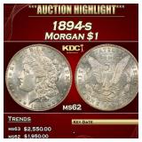 IR 1894-s Morgan Dollar $1 ms62 USCG