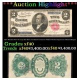 1891 "Windom Note" $2 Large Size Silver Certificat