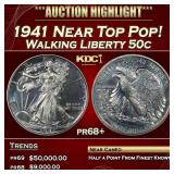 IE 1941 Proof Walking Liberty Half Dollar Near Top