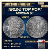 YO 1902-o Morgan Dollar TOP POP! $1 ms67 pl SEGS
