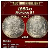 IS 1880-o Morgan Dollar $1 ms64+ SEGS