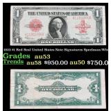 1923 $1 Red Seal United States Note Grades Select