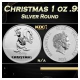 2022 Disney Donald Duck Christmas 1 oz .999 Silver