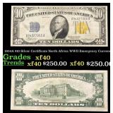 1934A $10 Silver Certificate North Africa WWII Eme
