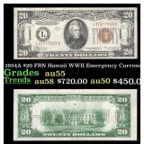 1934A $20 FRN Hawaii WWII Emergency Currency Grade