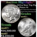*Highlight* 1925-p Peace Dollar Near Top Pop! $1 m