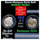 Buffalo Nickel Shotgun Roll in Old Bank Style 