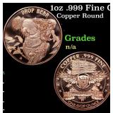 1oz .999 Fine Copper Bullion Round - Drop Bear Sty