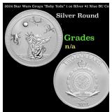 2024 Star Wars Grogu "Baby Yoda" 1 oz Silver $2 Ni