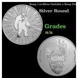 Kong 1 oz Silver Godzilla x Kong Coin
