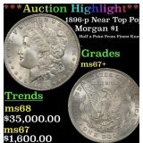 *Highlight* 1896-p Morgan Dollar Near Top Pop! $1