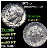 1971-p Roosevelt Dime 10c GEM++ FT USCG