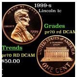 1999-s Proof Lincoln Cent 1c pr70 rd DCAM SEGS