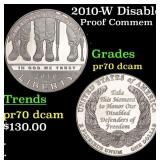 2010-W Disabled Veterans Proof Modern Commem Dolla