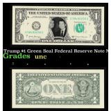 Trump & Reagan Novelty 2017A $1 Federal Reserve No