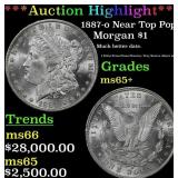 *Highlight* 1887-o Morgan Dollar Near Top Pop! $1