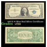 1957A $1 Blue Seal Silver Certificate Grades vf++