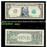 Biden Novelty 2017A $1 Federal Reserve Note $1 Gre