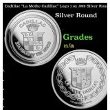 Cadillac "La Mothe Cadillac" Logo 1 oz .999 Silver