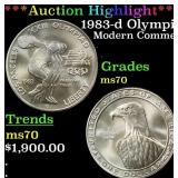 *Highlight* 1983-d Olympics Modern Commem Dollar $