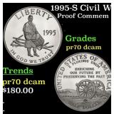 1995-S Civil War Proof Modern Commem Half Dollar 5