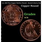 1oz .999 Fine Copper Bullion Round - Seated Libert