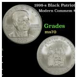 1998-s Black Patriots Modern Commem Dollar $1 ms70