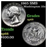 1965 SMS Washington Quarter 25c Grades sp68
