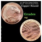 1oz .999 Fine Copper Bullion Round - Patriotic Eag
