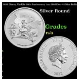 2022 Disney Aladdin 30th Anniversary 1 oz .999 Sil