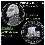 2004-s Keel Boat Proof Jefferson Nickel 5c GEM++ P