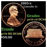 1993-s Proof Lincoln Cent 1c pr70 rd DCAM SEGS