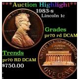 *Highlight* 1983-s Proof Lincoln Cent 1c pr70 rd D