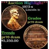 ***Auction Highlight*** 1973-s Proof Lincoln Cent