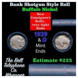 Buffalo Nickel Shotgun Roll in Old Bank Style 