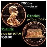 2000-s Proof Lincoln Cent 1c pr70 rd DCAM SEGS