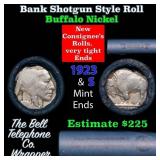 Buffalo Nickel Shotgun Roll in Old Bank Style 