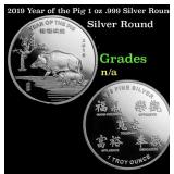2019 Year of the Pig 1 oz .999 Silver Round