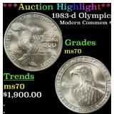 *Highlight* 1983-d Olympics Modern Commem Dollar $